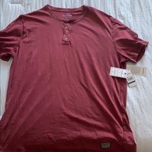 Brick Red Button Shirt